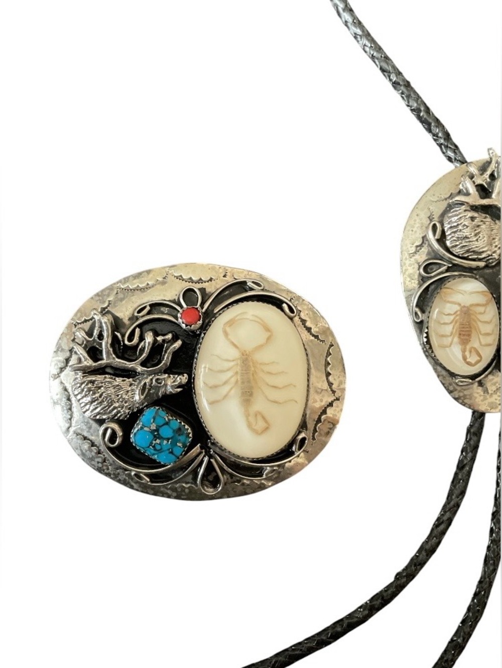 Vintage Southwestern Bolo Tie & Belt Buckle Set - Picture 5 of 8